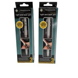"Tradewinds"  Laser Flash Light  Pens 3 Function Combo TWO PENS- BRAND NEW